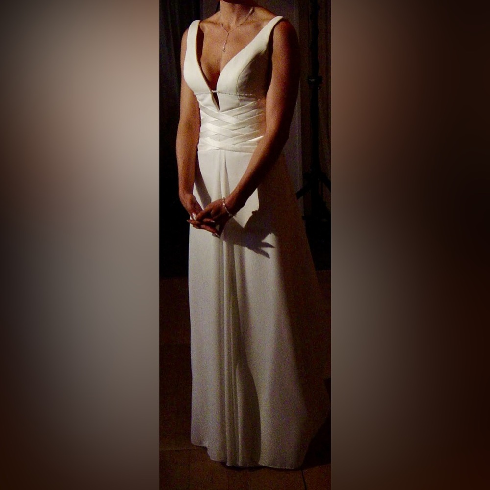 Maggie Sottero two piece lace up wedding dress